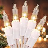 Christmas Lights Wire UL Certified Connectable Warm White String Lights for Christmas Tree,Garland,Home,Patio, Wedding,Party,Festival Decor