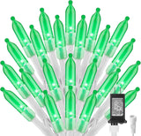 Brightown LED Christmas Mini Lights, 39Feet 100 LED Clear Bulbs String Lights with 8 Light Modes, Connectable Fairy Lights Plug in for Outdoor Xmas Trees Garland Wreath Holiday Decorations, Warm White