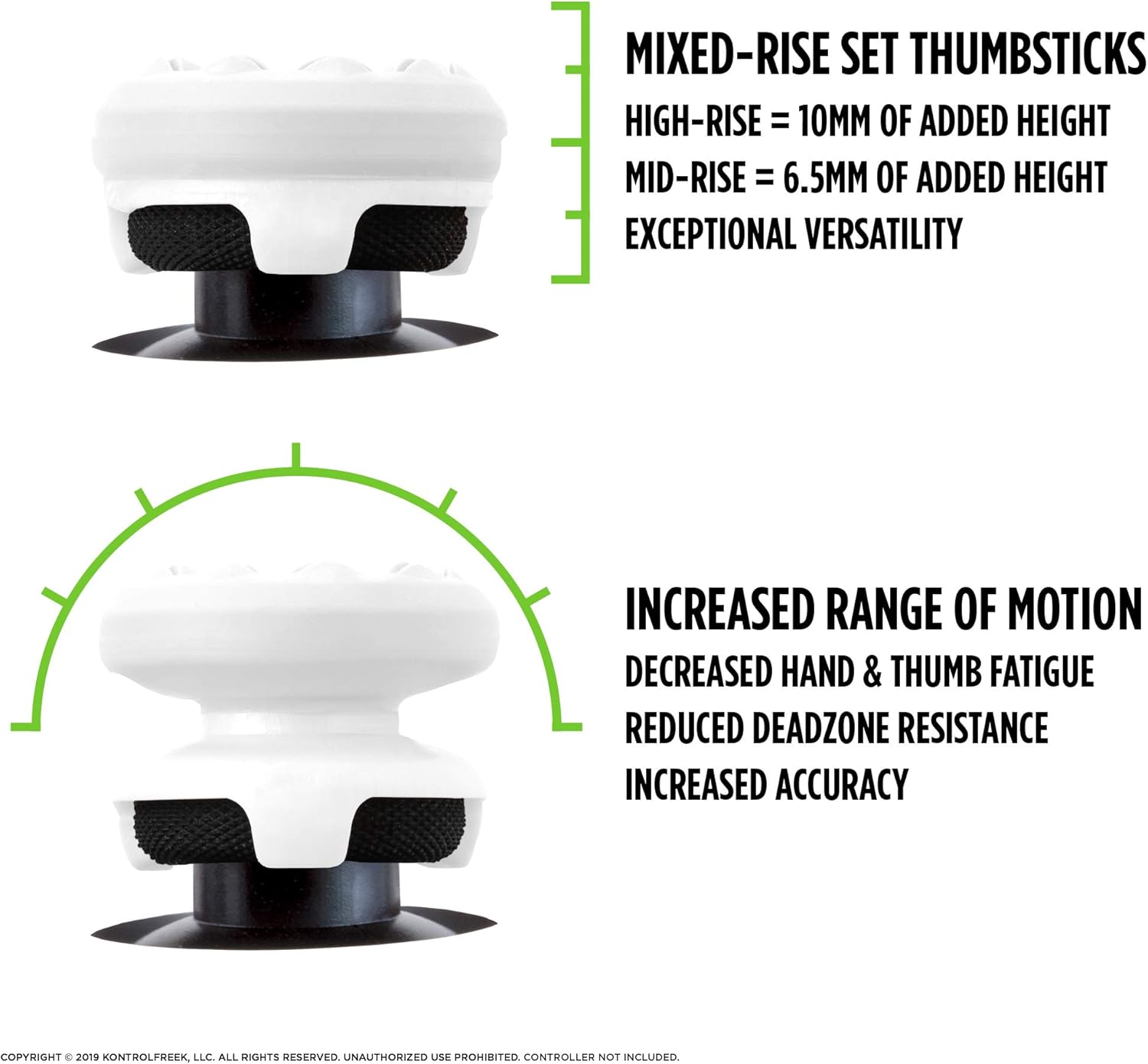 KontrolFreek_FPS_Freek_Galaxy_White_for_PlayStation_4_(PS4)_and_PlayStation_5_(PS5)_|_Performance_Thumbsticks_|_1_High-Rise,_1_Mid-Rise_|_White