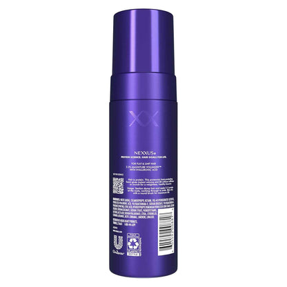Nexxus Hy-Volume Cloud Foam Hair Foam for Lift and Volume For Flat & Limp Hair Hair Styling Foam Powered by Magnitube Volumizer Technology with Hyaluronic Acid 5.5 fl oz