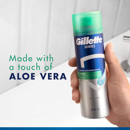 Gillette_Series_3X_Action_Shave_Gel,_Sensitive_Twin_Pack,_7_Oz_(Pack_of_2)
