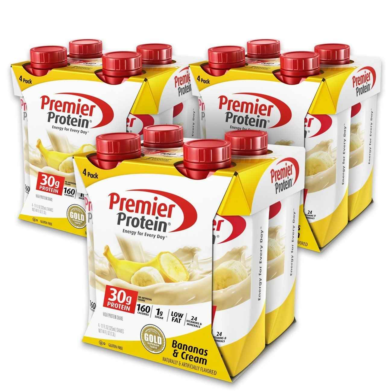 Premier Protein Shake, 30g Protein, No Added Sugar, 24 Vitamins & Minerals to Support Immune Health, Gluten-Free, 11 fl oz
