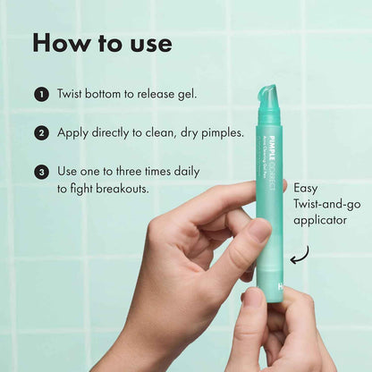 Hero Cosmetics Pimple Correct Acne Clearing Gel Pen - Maximum Strength 2% Salicylic Acid, Derm-Tested Formula for Current and Future Zits (1 Count)