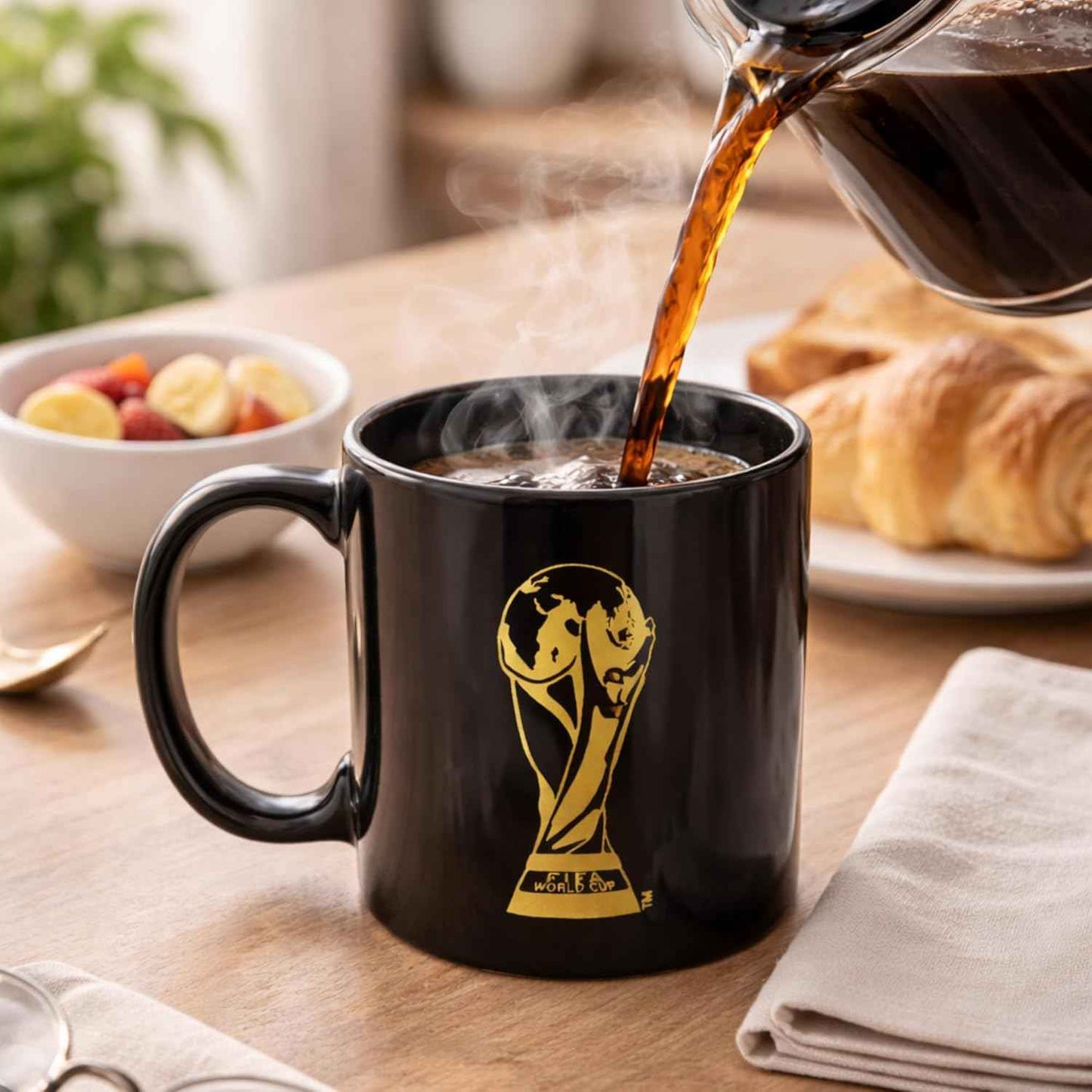 Official FIFA World Cup 2026 Edition - 12oz Ceramic Mug - Etched FIFA Emblem - Collector’s Souvenir - Perfect for Home, Office, Enjoying a Hot Latte, Coffee, Mocha, or Tea in the Kitchen