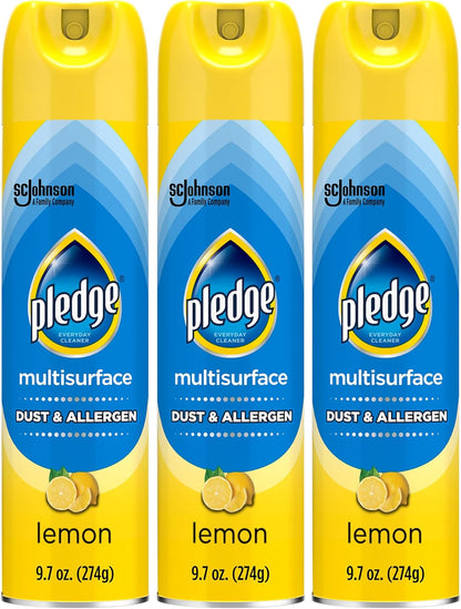 Pledge_Dust_&_Allergen_Multisurface_Cleaner,_Aerosol_Spray,_Lemon_Scent,_9.7oz_(Pack_of_3)