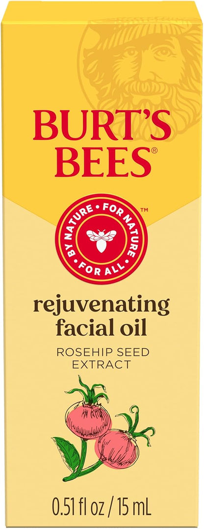 Burt's_Bees_Gua_Sha_Face_Oil_With_Rosehip_Seed_Extract,_Reduces_Appearance_of_Fine_Lines_and_Wrinkles,_Use_with_Ice_Roller_&_Facial_Tools,_Natural_Origin_Skin_Care,_0.51_fl._oz.