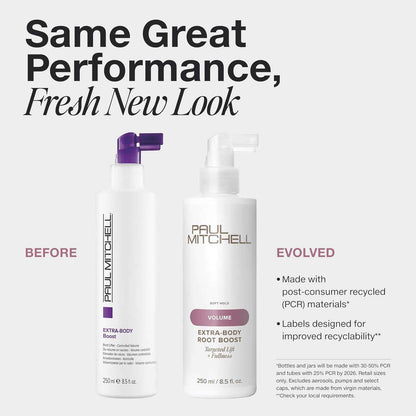 Paul Mitchell Extra-Body Root Boost Volumizing Spray, Targeted Lift, Adds Fullness, For Fine Hair