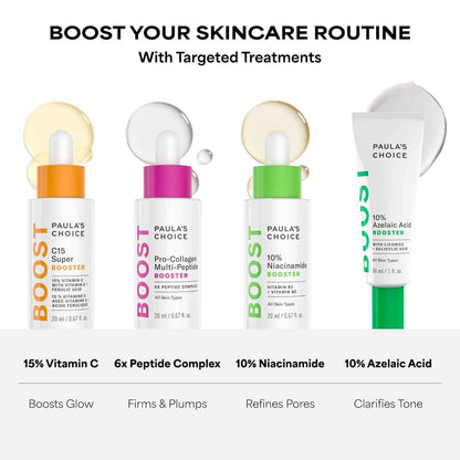 Paula's Choice BOOST C15 Super Booster, 15% Vitamin C Serum for Face, Face Serum with Vitamin E & Ferulic Acid for Discoloration & Glow, Fragrance-Free
