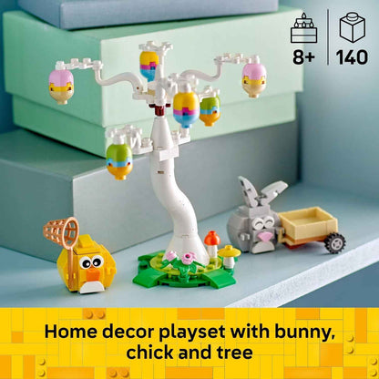 LEGO Easter Bunny and Chick Egg Hunt Building Toy for Girls & Boys - Springtime Playset for Kids, Ages 8+ - Basket Stuffer or Gift Idea for Easter - 40808