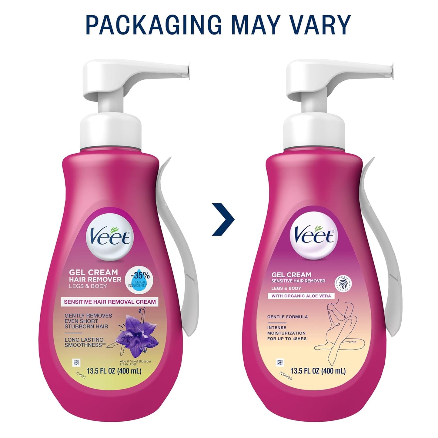 Veet_Sensitive_Skin_Hair_Removal_Cream_For_Women,_Painless_Bikini_Hair_Removal_Gel,_Dermatologically_Tested_Depilatory_Cream_For_Bikini_Line,_Legs,_Arms,_Underarms,_13.5_FL_OZ_Pump_Bottle_with_Tool
