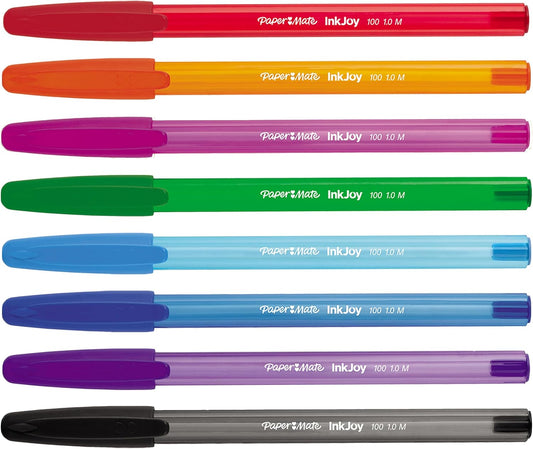 Paper_Mate_InkJoy_100ST_Ballpoint_Pens,_Medium_Point_(1.0mm),_Assorted,_18_Count
