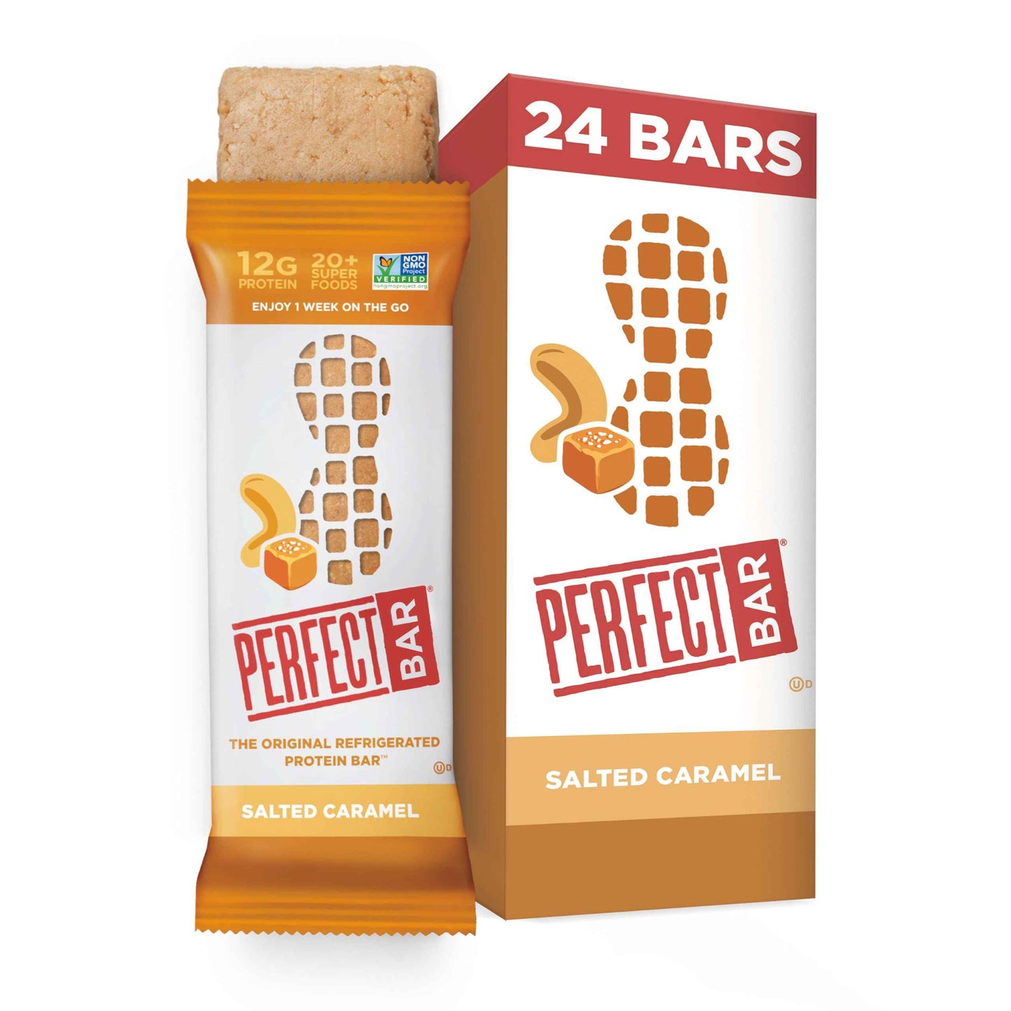 Perfect Bar Protein Bars, Gluten Free, Made with Organic Honey, Cookie Dough Texture, Refrigerated