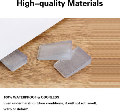 8_Pcs_Clear_Shims,_Shims_for_Leveling_Furniture,_Trimmable_Hard_Wedges_Table_Shims,_Plastic_Wedge_Toilet_Shim,_Furniture_Leveler_Wedges,_Rubber_Texture,_Perfect_for_Level_Uneven_Doors,_Floors