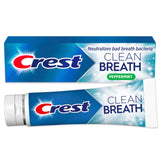 Crest Toothpaste Clean Breath Smooth 3.3oz Pack of 3 – Neutralizes Bad Breath, Antibacterial Protection, Fights Cavities, Freshens Breath, Gently Whitens