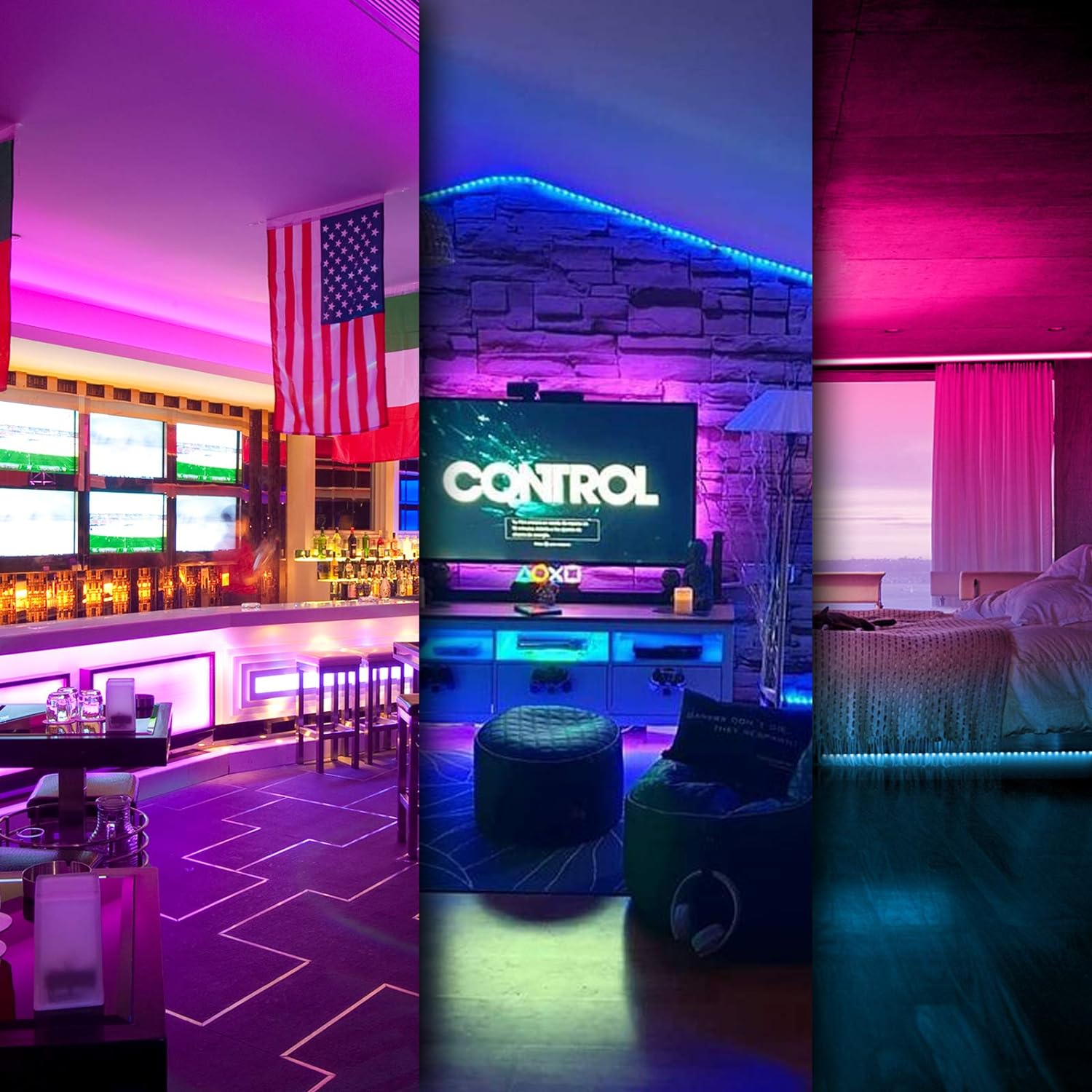 DAYBETTER_Led_Strip_Lights_Smart_with_App_Control_Remote,_5050_RGB_for_Bedroom,_Music_Sync_Color_Changing_for_Room_Party_50ft/100FT/130FT/200FT