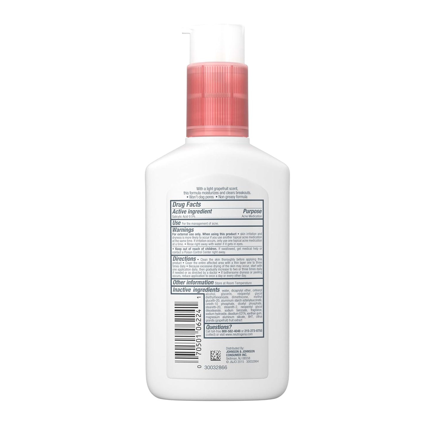 Neutrogena_Oil_Free_Acne_Moisturizer,_.5%_Salicylic_Acid_Acne_Treatment,_Pink_Grapefruit_Face_Lotion_for_Breakouts,_Non-Greasy_&_Non-Comedogenic,_4_fl._oz
