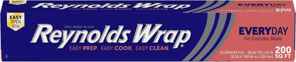 Reynolds Wrap Everyday Strength Aluminum Foil Roll, Freezer Safe and Grill Safe, Great for Foil Packets and Home Cooking