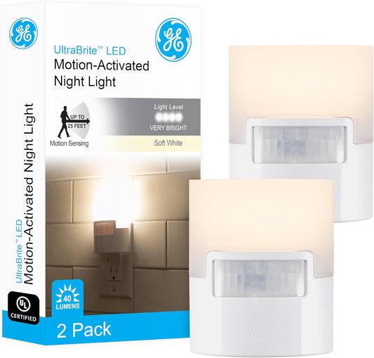 GE_LED_Motion_Sensor_Night_Light,_Plug_into_Wall,_40_Lumens,_Soft_White,_UL-Certified,_Energy_Efficient,_Ideal_Nightlight_for_Bedroom,_Bathroom,_Kitchen,_Hallway,_46632,_White,_2_Pack