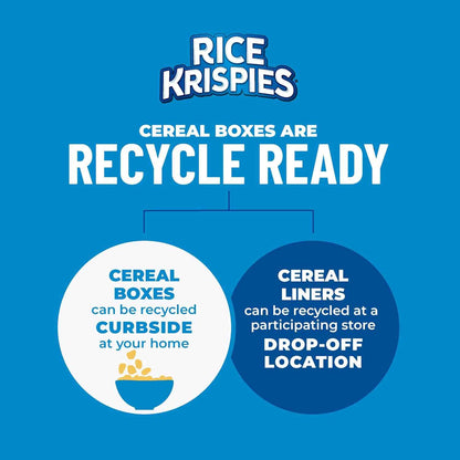 Kellogg's Rice Krispies Cold Breakfast Cereal, 8 Vitamins and Minerals, Rice Krispies Treats, Giant Size, Original