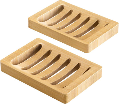 AmazerBath_Soap_Holder_Soap_Dish,_Bamboo_Soap_Dish,_2_Pack_Wood_Bar_Soap_Holder_for_Shower,_Trays_Self_Draining,_Soap_Saver_for_Shower,_Bathroom,_Kitchen(Natural_Color)