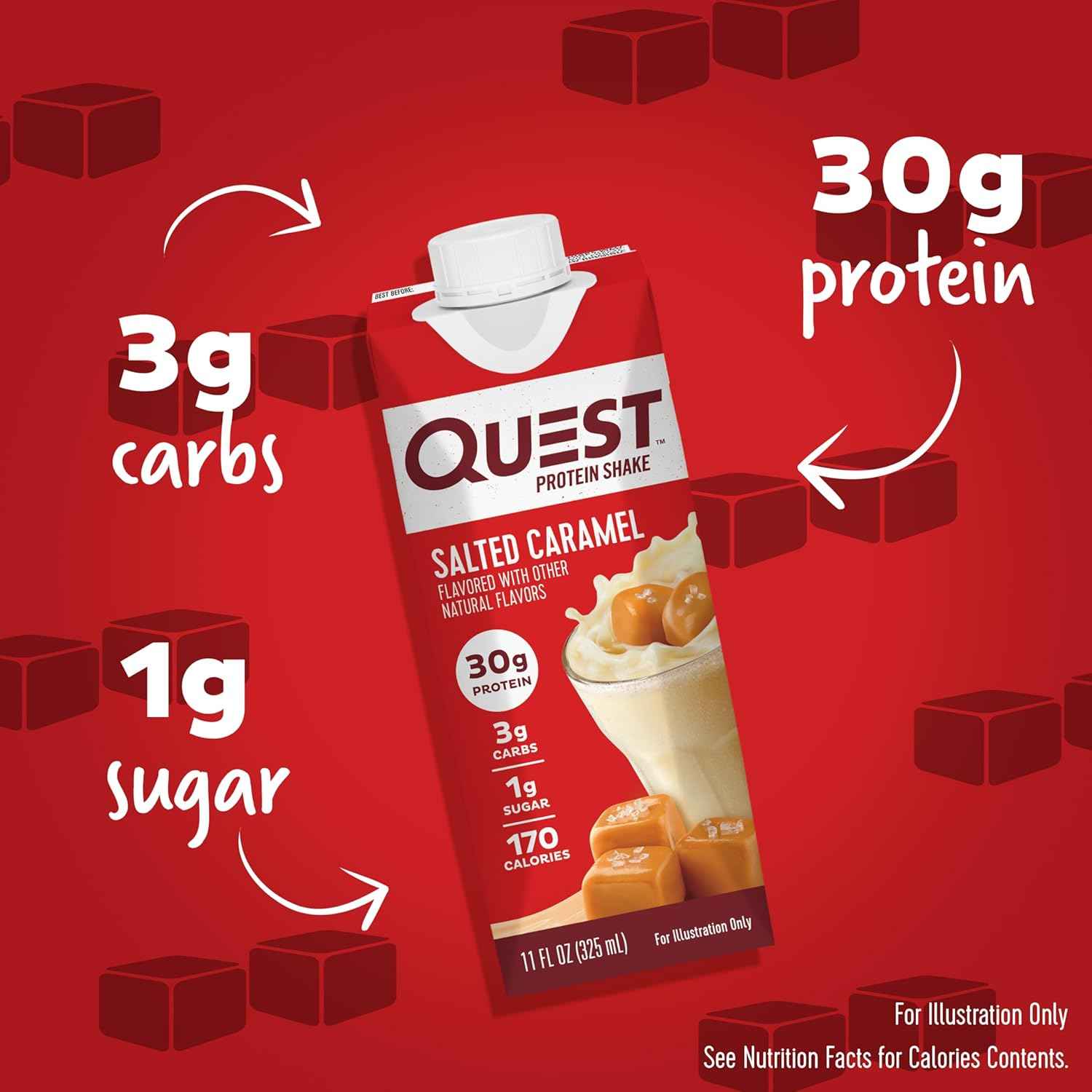 Quest Nutrition Ready to Drink Protein Shake, 30g Protein, 3g Net Carbs, Gluten Free, Keto Friendly