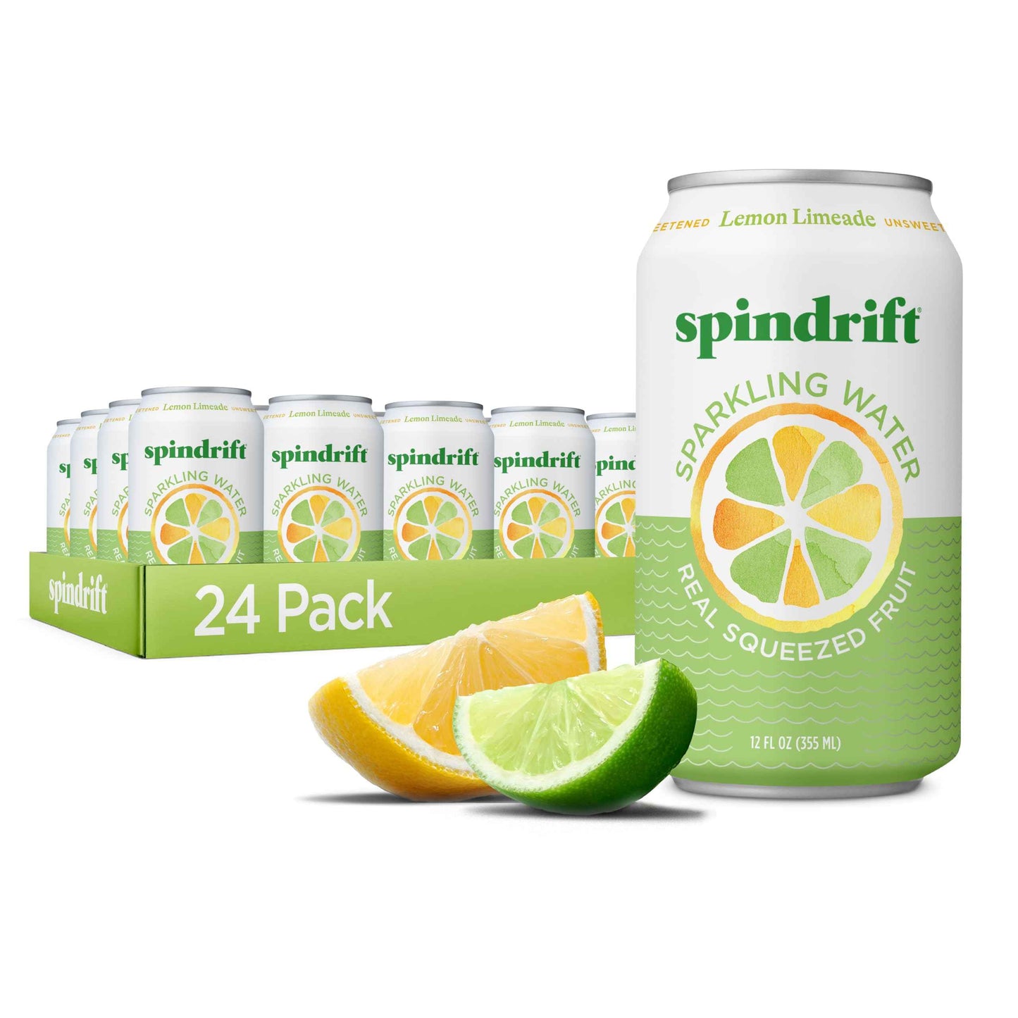 Spindrift Sparkling Water, Made with Real Squeezed Fruit, 12 Fl Oz Cans