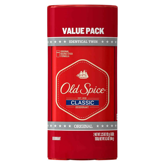 Old Spice Classic Deodorant for Men, 24hr Sweat & Odor Protection, Long Lasting Freshness, Clean & Masculine Fragrance
