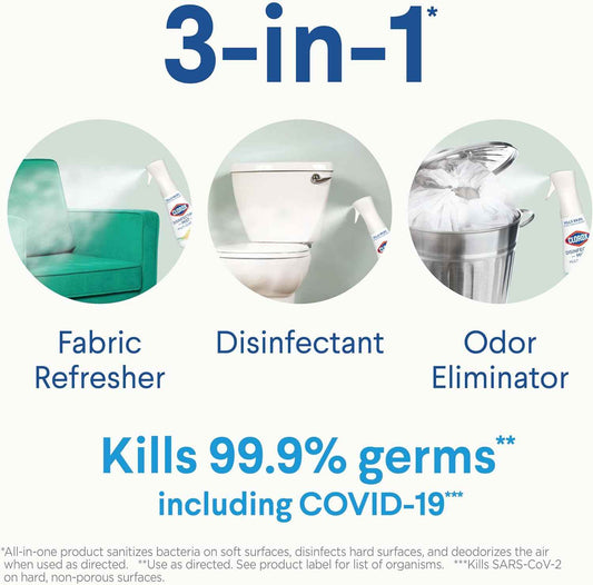 Clorox Disinfecting Mist, Lemon and Orange Blossom, 1 Spray and 1 Refill