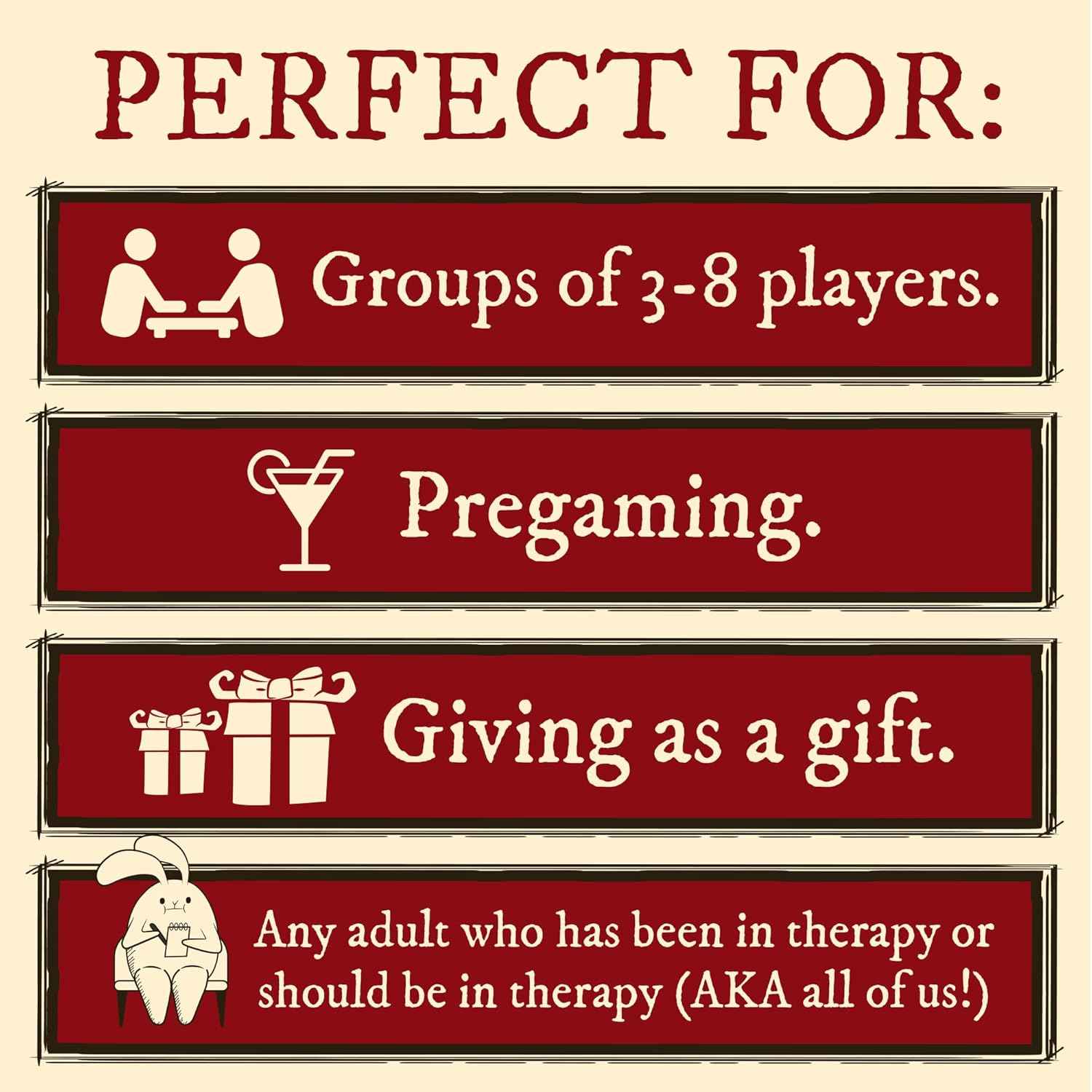 Horrible Therapist: by Exploding Kittens - A Card Game for 3-8 Players, Ages 17+ - Adult Party Game for Family Night
