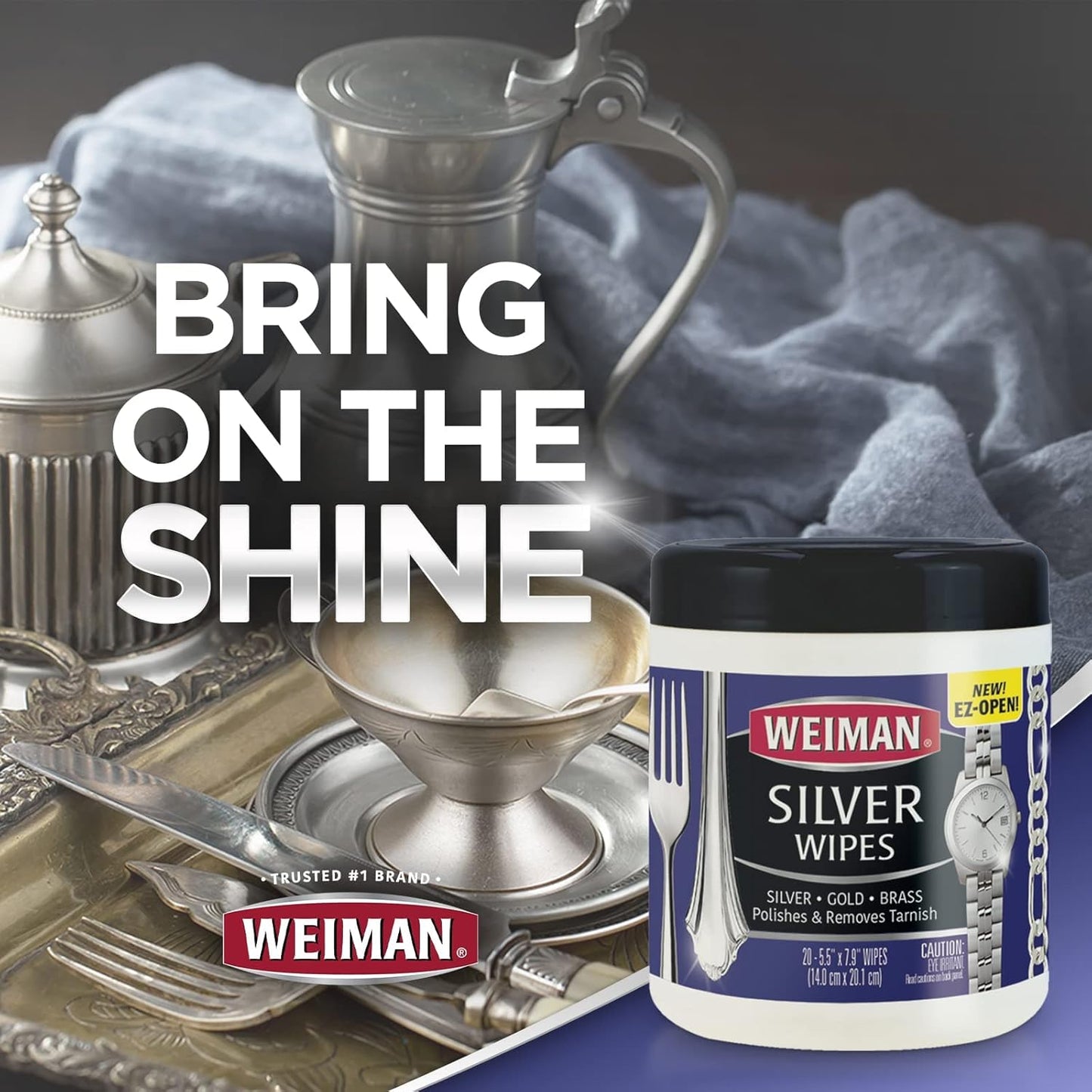 Weiman_Jewelry_Polish_Cleaner,_Tarnish_Remover_Wipes_-_20_Count_-_Use_on_Silver_Jewelry_Antique_Silver_Gold_Brass_Copper_and_Aluminum