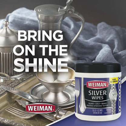 Weiman_Jewelry_Polish_Cleaner,_Tarnish_Remover_Wipes_-_20_Count_-_Use_on_Silver_Jewelry_Antique_Silver_Gold_Brass_Copper_and_Aluminum