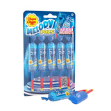 Chupa Chups Melody Pop, Halloween Trick or Treat Candy, Blue Raspberry Flavor, Whistle Lollipops, Individually Wrapped Candy Suckers, 5 Count Pack