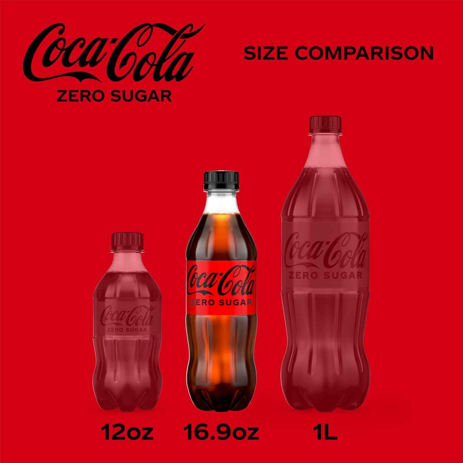 Coke Zero Sugar Diet Soda Soft Drink, 16.9 fl oz