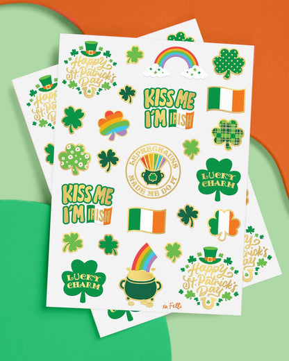 xo,_Fetti_St_Patricks_Day_Decorations_Tattoos_-_50_styles_|_Shamrock_Supplies,_Kiss_Me_I'm_Irish_Party,_Leprechauns