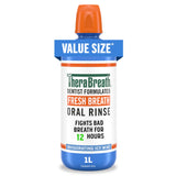 TheraBreath Fresh Breath Oral Rinse, Invigorating ICY Mint Flavor, Dentist Formulated and ADA-Accepted Mouthwash for Bad Breath pH-Balanced, Alcohol Free & Non-Burning