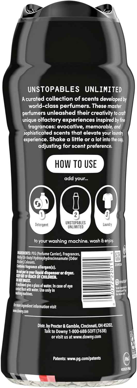 Downy Unstopables Unlimited Collection In-Wash Laundry Scent Booster Beads, Long-Lasting Fresh Scent Beads