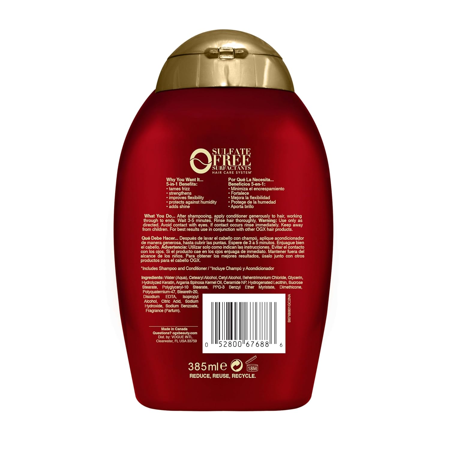 OGX_Frizz-Free_+_Keratin_Smoothing_Oil_Conditioner,_5_in_1,_for_Frizzy_Hair,_Shiny_Hair,_13_Fl_Oz