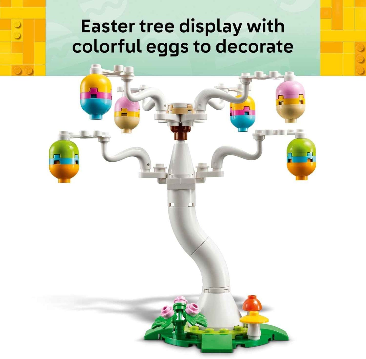 LEGO Easter Bunny and Chick Egg Hunt Building Toy for Girls & Boys - Springtime Playset for Kids, Ages 8+ - Basket Stuffer or Gift Idea for Easter - 40808