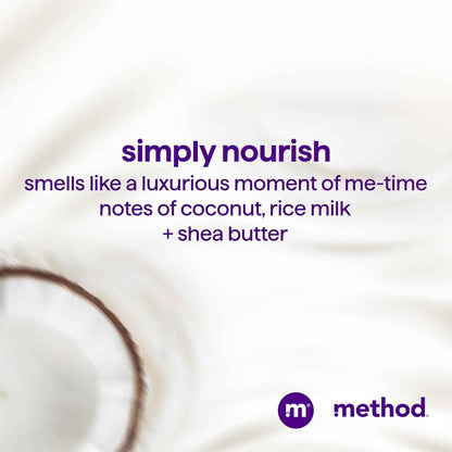 Method Moisturizing Shampoo, Simply Nourish - Hydrates and Revives Dry Hair, Safe for Color-Treated Hair – Sulfate Free and Cruelty Free - 14 oz