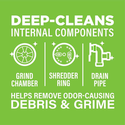 Affresh Garbage Disposal Cleaner, Helps Power Away Odor Causing Bacteria, Debris & Grime in Grind Chamber, Impeller & Drain Pipe