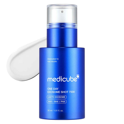 medicube Exosome Shot Spicule Facial Serum | Liquid Skin Booster Serum | Exosome, AHA+BHA+PHA | Pore Care, Dead Skin Cells, Skin Texture | Korean Skincare, 1.01 fl.oz
