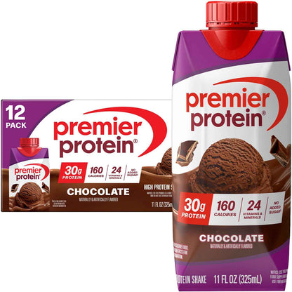 Premier Protein Shake, 30g Protein, No Added Sugar, 24 Vitamins & Minerals to Support Immune Health, Gluten-Free, 11 fl oz