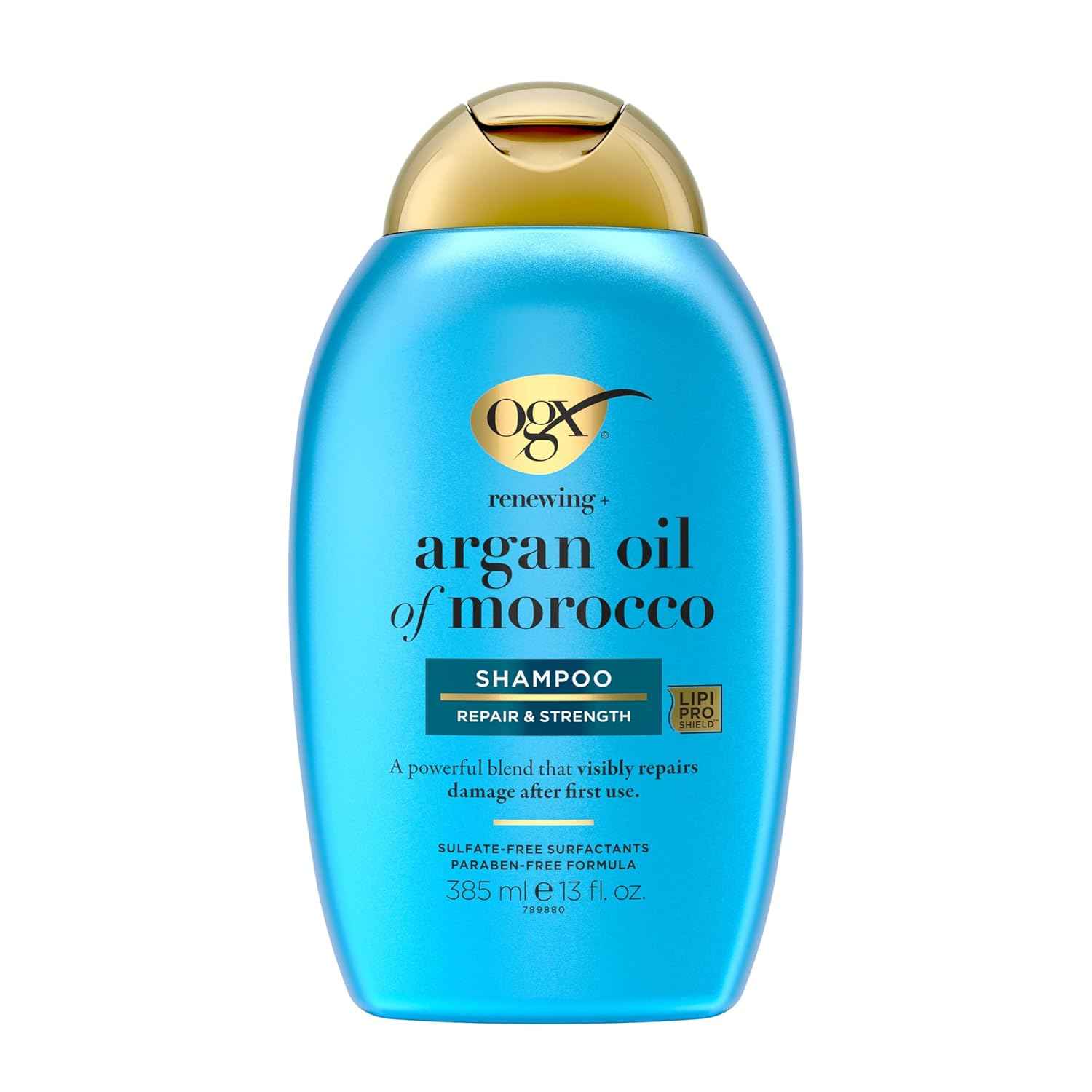 OGX Renewing + Argan Oil of Morocco Shampoo, Damage Repairing Shampoo & Argan Oil to Help Strengthen & Repair Dry, Damaged Hair, Paraben-Free, Sulfate-Free Surfactants