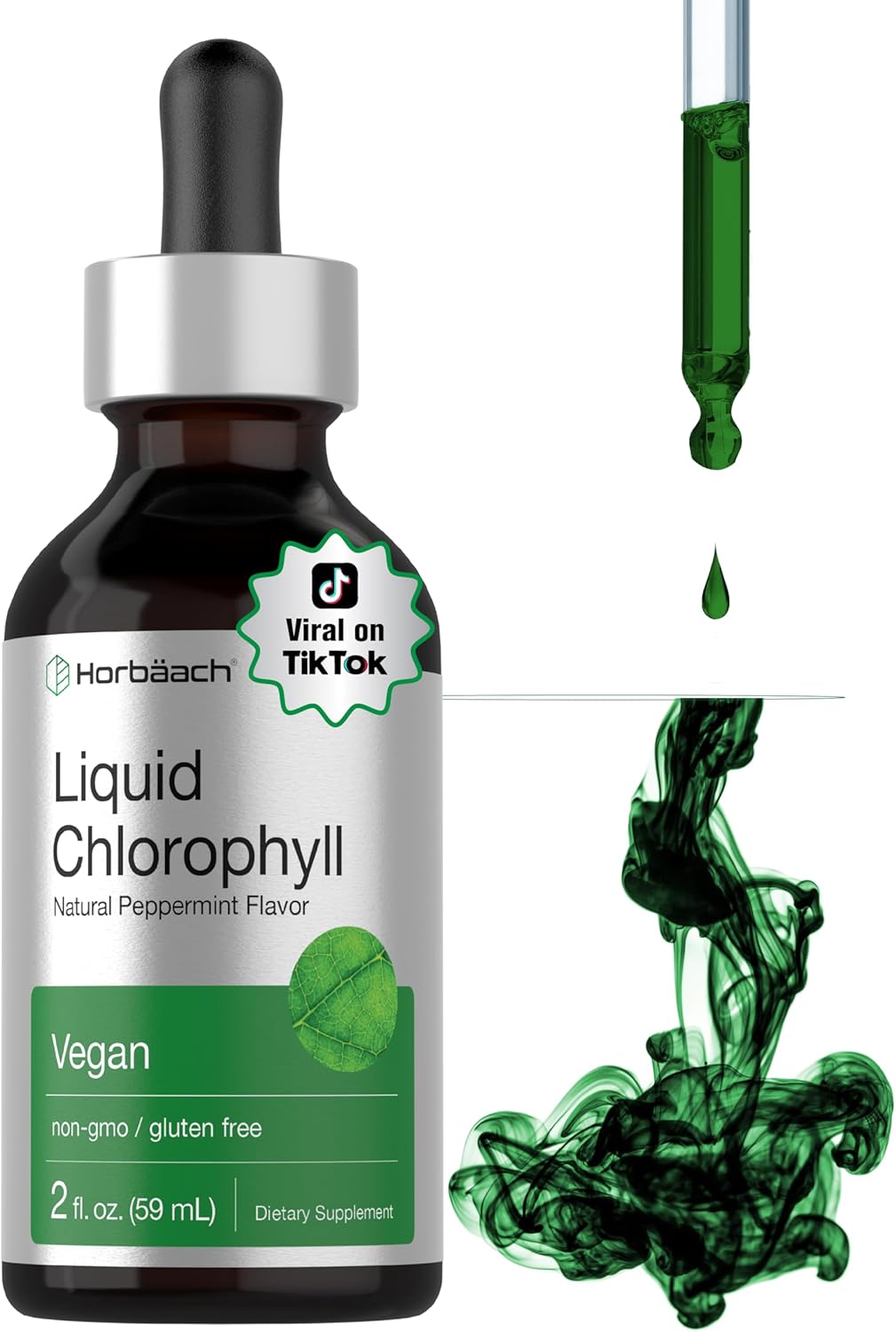 Horbäach_Liquid_Chlorophyll_Drops_|_2_oz_|_Vegan,_Non-GMO,_and_Gluten_Free_Formula_|_Natural_Peppermint_Flavor