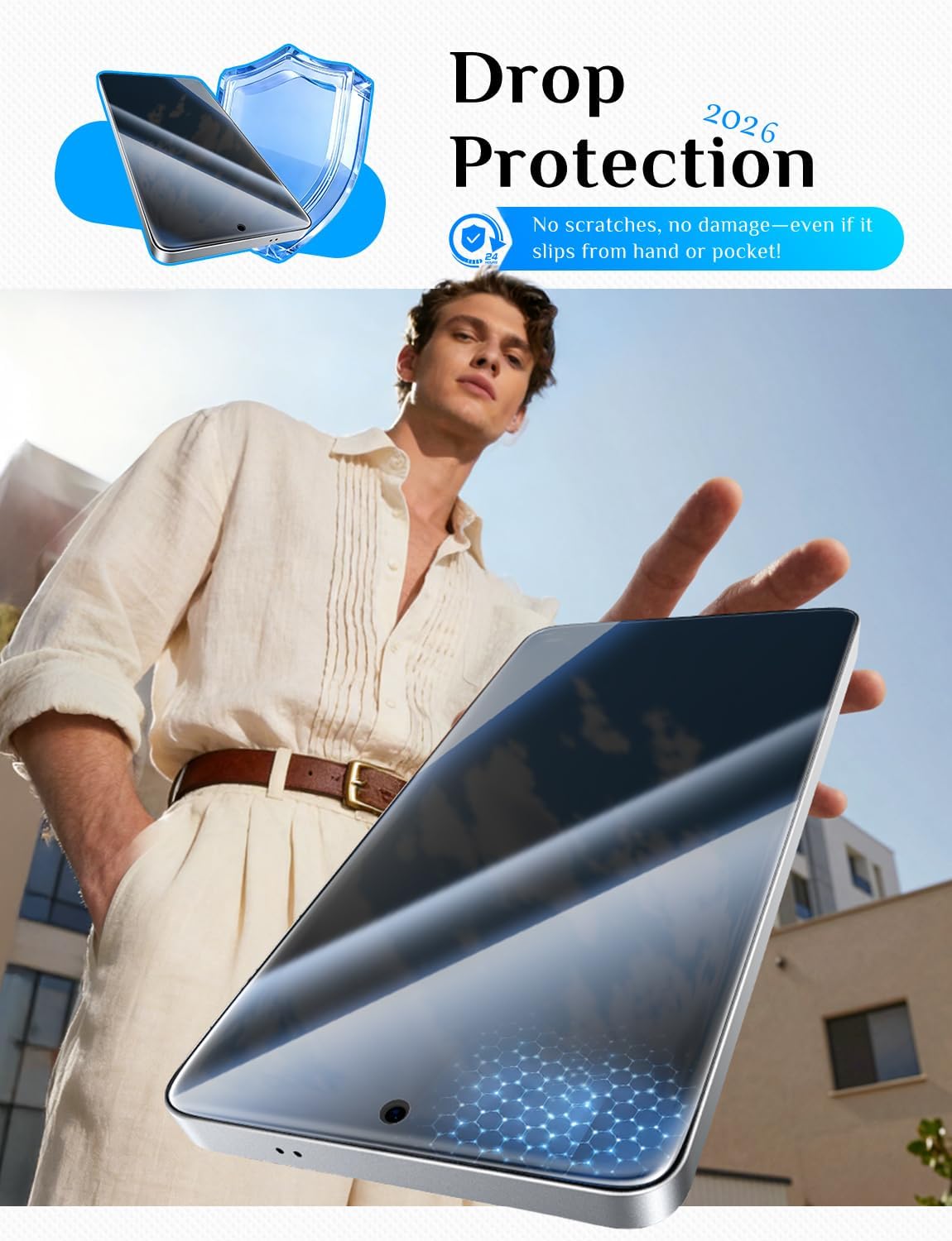 MAGIC_JOHN_for_Samsung_Galaxy_S26_Ultra_Privacy_Screen_Protector_6.9inch,_28°Anti_Spy,_Fast_Easy_Installation,_Tempered_Glass,_Fingerprint_Unlock,_Bubble_Free,_Anti-Scratch,_2_PACK