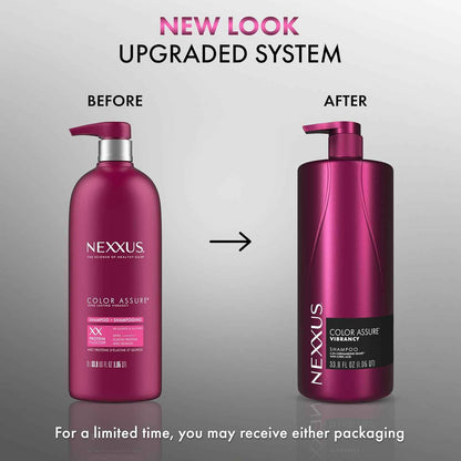 Nexxus Color Assure Shampoo for Vibrancy for Color Treated Hair Powered by Chromabond Sealer with Citric Acid