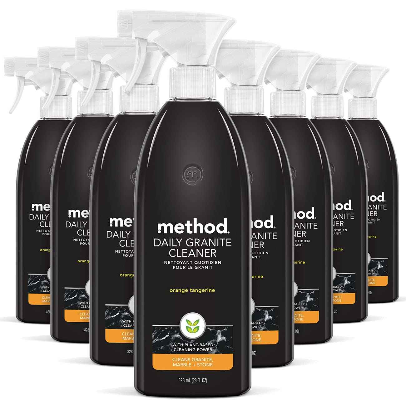 Method Daily Granite Cleaner Spray, Cleaning Agent for Granite, Marble, and Other Sealed Stone, 28 oz Spray Bottles (Pack of 4)