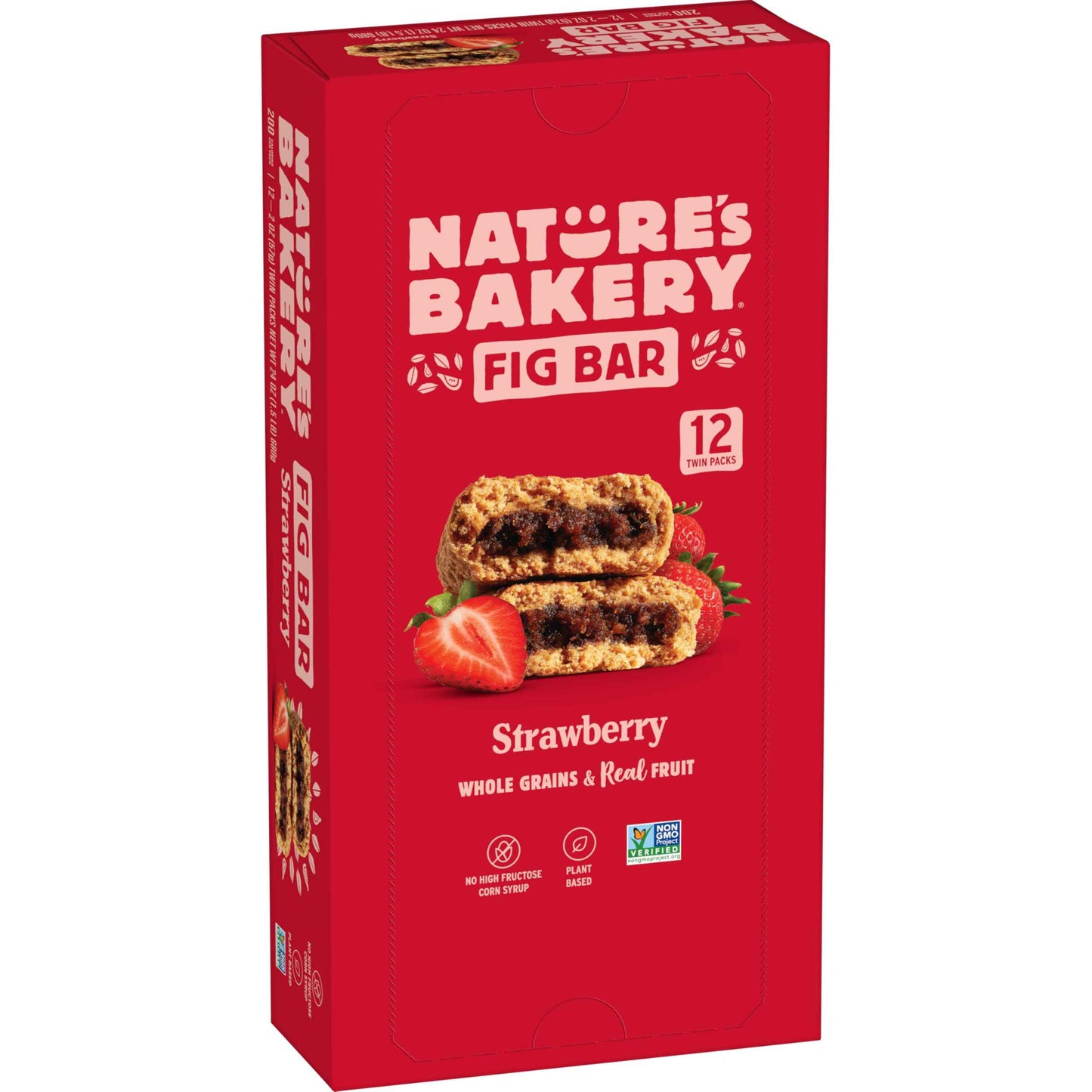 Nature's Bakery Whole Wheat Fig Bars, Real Fruit, Vegan, Non-GMO, Snack bar