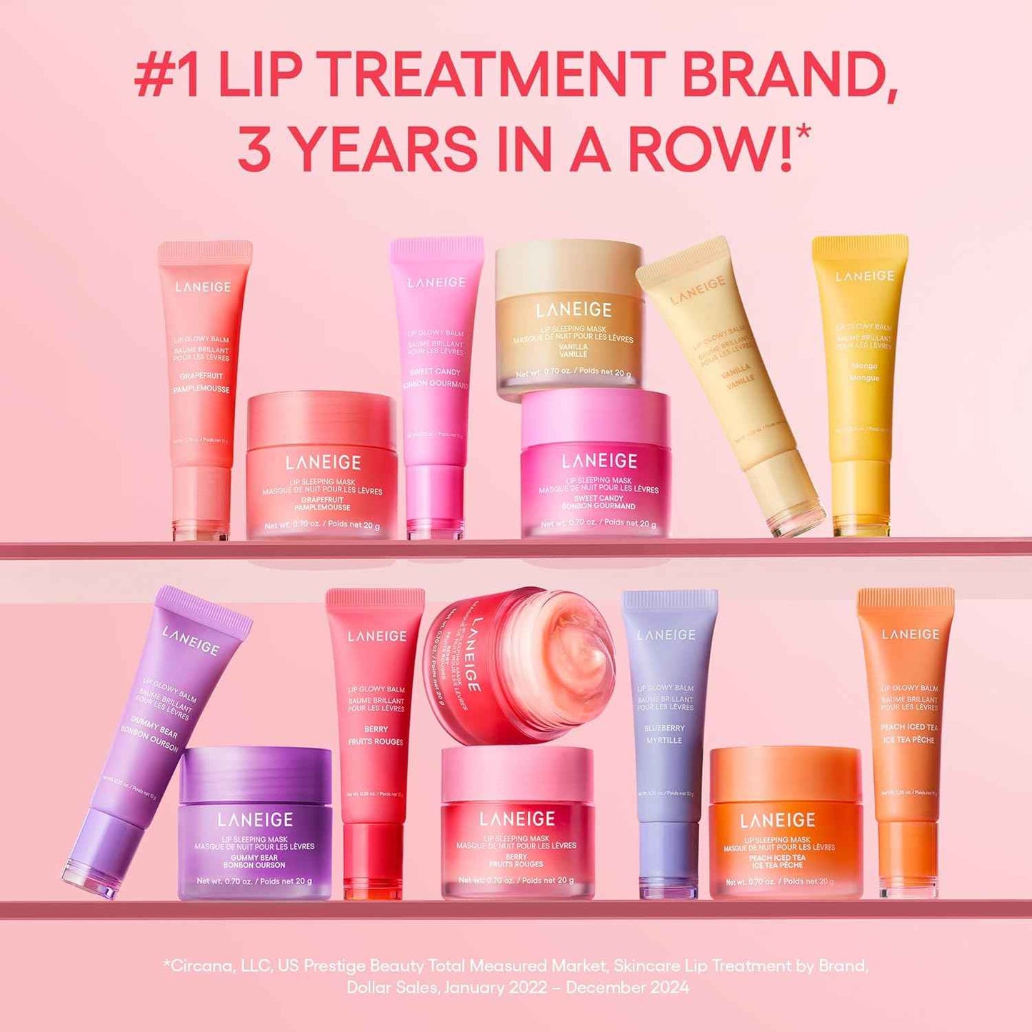 LANEIGE Lip Sleeping Mask: Nourish, Hydrate, Vitamin C, Murumuru & Shea Butter, Antioxidants, Flaky, Dry Lips