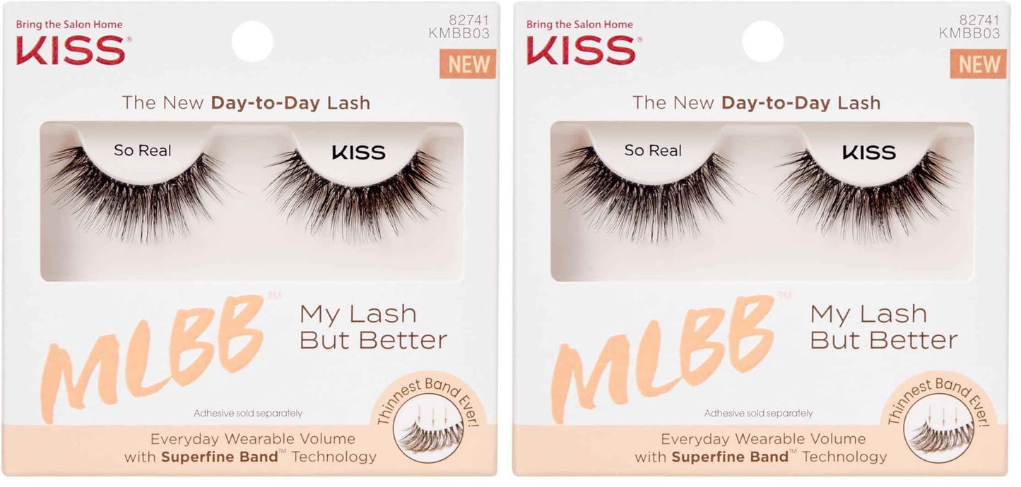 KISS My Lash But Better, False Eyelashes, 12mm, Includes 1 Pair Of Lash, Easy to Apply, Reusable Lash Clusters
